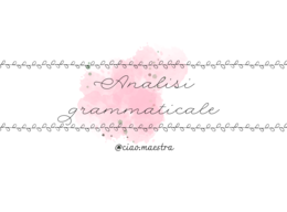 Analisi grammaticale