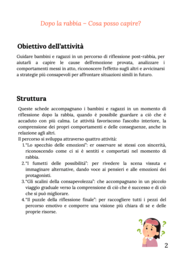 La rabbia è passata... E adesso? Vol. 3 - SCHEDE OPERATIVE
