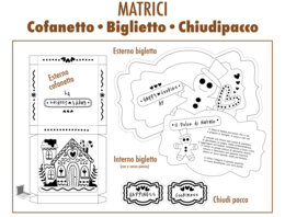 🍪 KIT di PAN DI ZENZERO 🍪 cofanetto, biscotti, chiudi-pacco e biglietto d'auguri
