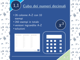 Cubo dei numeri decimali | matematica | 26 colonne