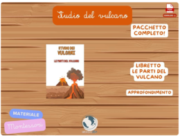 Studio dei vulcani - pacchetto completo | Materiale Montessori| Nomenclature| libretto| Poster muto e parlato| Scienze| Educazione cosmica