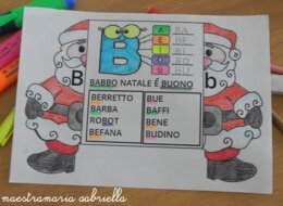 Lettera B di Babbo Natale