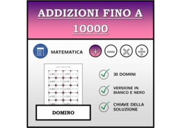 Domino | Addizioni fino a 10000 | Attività Matematica