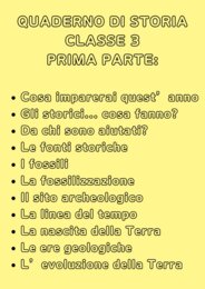 Quaderno STORIA classe 3 - prima parte