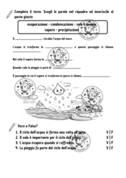 Scheda Operativa Giornata Mondiale dell’Acqua – Ciclo dell’Acqua e Antispreco
