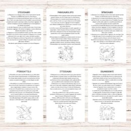 Schede didattiche sui dinosauri