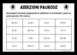 ADDIZIONI PAUROSE (FINO AL 20)