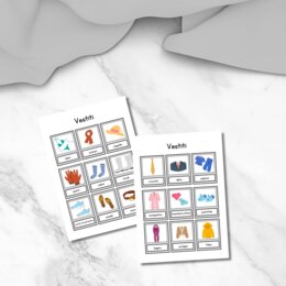 Flashcards vestiti in italiano