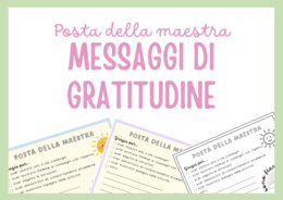 Posta della maestra - Messaggi di gratitudine e gentilezza