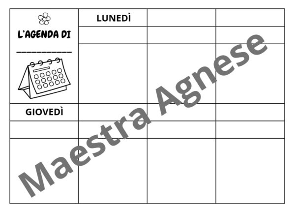 L'agenda personale