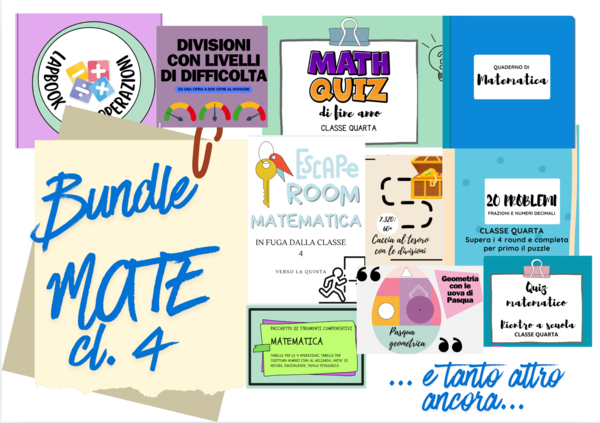 BUNDLE MATEMATICA PER TUTTO L'ANNO - CL.4