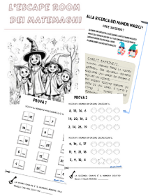 ESCAPE ROOM MATEMATICA CLASSE SECONDA