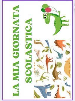 Materiali per la realizzazione di un agenda visiva scolastica a tema Dinosauri