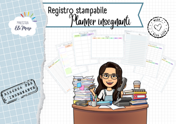 ✨ Registro stampabile per insegnanti – formato A4