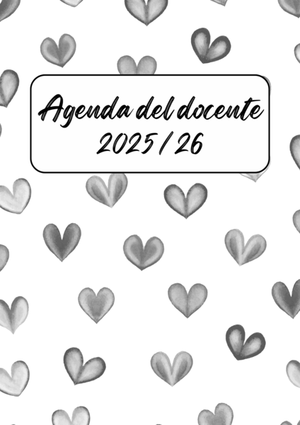 Agenda del docente spampabile 2025/26