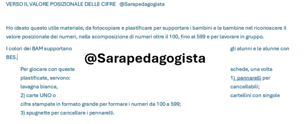 Verso il valore posizionale delle cifre, giochiamo con le carte cancellabili