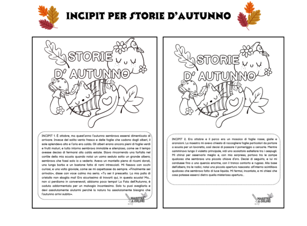 INCIPIT per STORIE D'AUTUNNO
