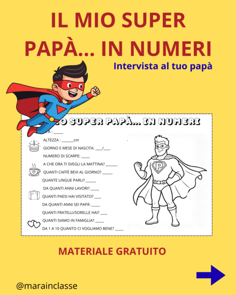IL MIO SUPER PAPÀ...IN NUMERI!