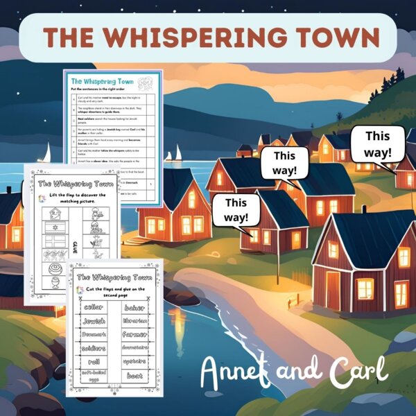 Giornata della Memoria: The Whispering Town – Sequencing & Vocabulary Worksheets