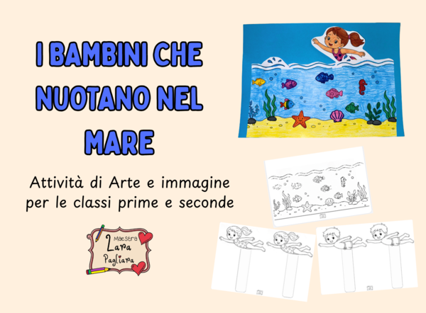 I bambini nel mare - arte e immagine