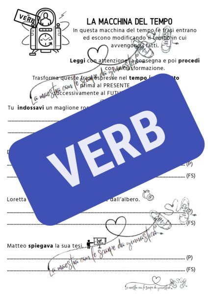 Verbi trasformazione nel tempo - aggiornato