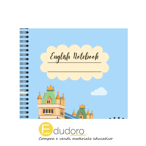 Copertina per notebook di inglese