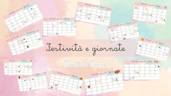 📅 Un calendario per ispirare e festeggiare...🌍📖