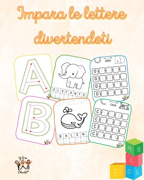 PRE SCRITTURA: IMPARA LE LETTERE DIVERTENDOTI!