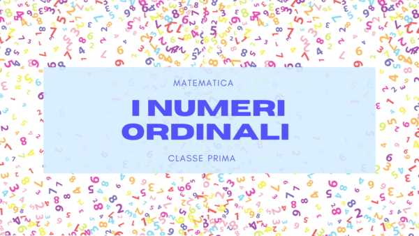 I numeri ordinali