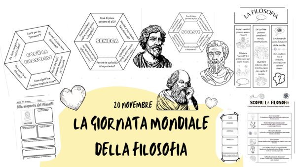 Giornata Mondiale della Filosofia: kit MAESTRA PIERA lavoro di gruppo