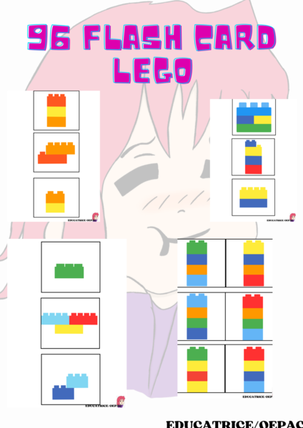 96 Flash cards Lego: potenziamento Cognitivo