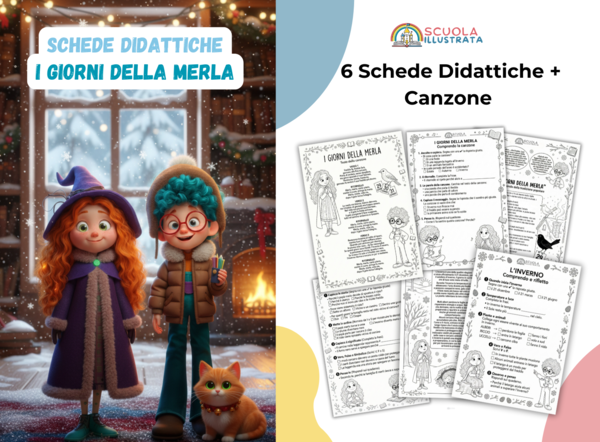 Schede Didattiche I GIORNI DELLA MERLA + Canzone Didattica
