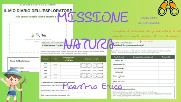Diario dell'Esploratore della Natura - Taccuino di Campo (Primaria - Classi 1^-5^)
