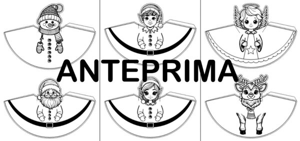 PERSONAGGI DI NATALE A FORMA DI CONO - SCUOLA PRIMARIA