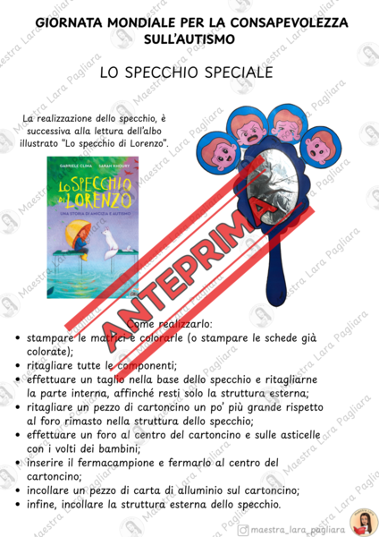 Giornata Mondiale per la consapevolezza sull'Autismo - Lo specchio speciale