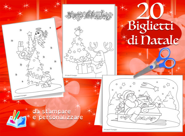 20 Biglietti natalizi da personalizzare