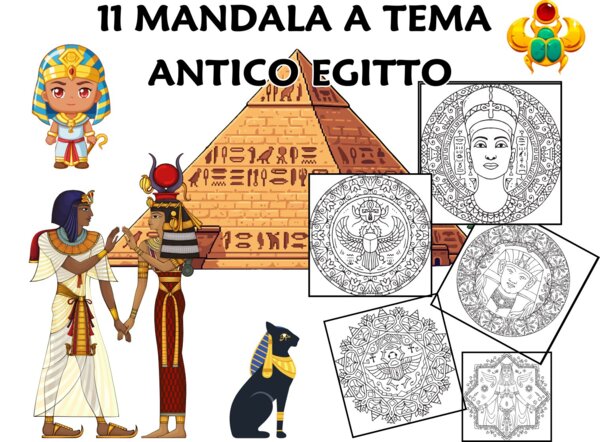11 MANDALA a tema antico Egitto