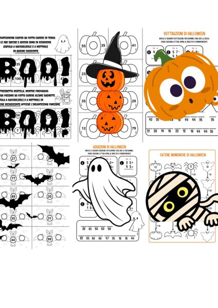 HALLOWEEN CL. 2^ - OPERARE CON I NUMERI FINO A 100