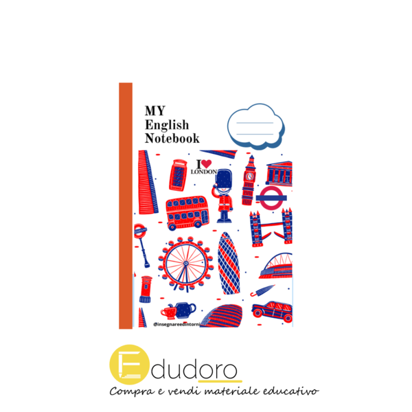 Copertina per notebook di inglese