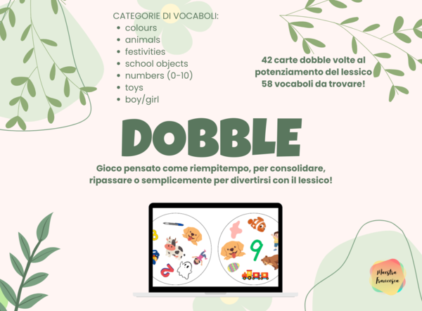 DOBBLE LESSICO INGLESE