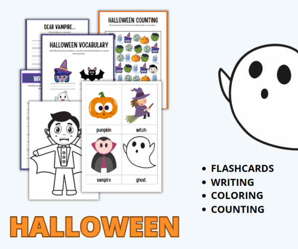 HALLOWEEN WORKBOOK, ENGLISH