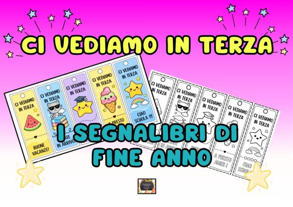 I Segnalibri di Fine Anno: “Ci vediamo in terza!”, a colori e in bianco e nero
