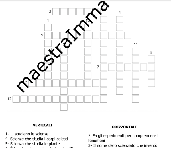 Cruciverba scientifico