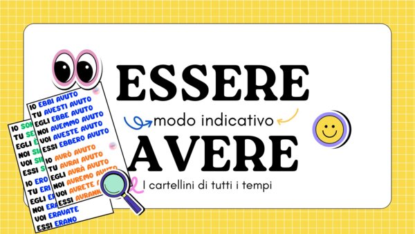 Modo indicativo di ESSERE e AVERE