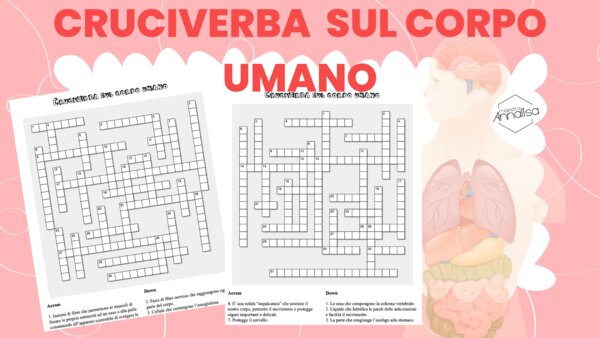 4 cruciverba sul corpo umano