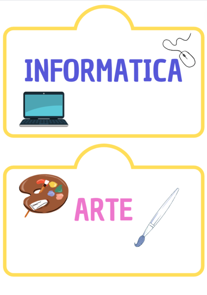 Etichette agenda visiva