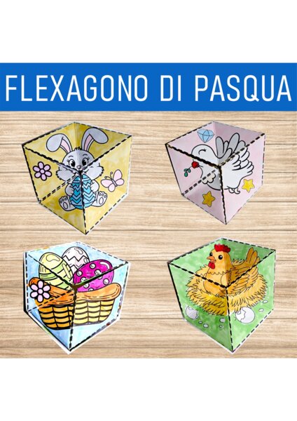 🐣 Flexagon della Pasqua – Un Puzzle Magico che Prende Vita tra le Mani