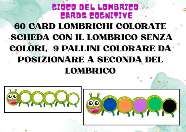 gioco del lombrico: colori