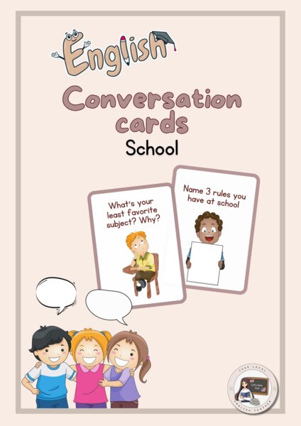 CONVERSATION CARDS - SCHOOL | SCHEDE DI CONVERSAZIONE - SCUOLA