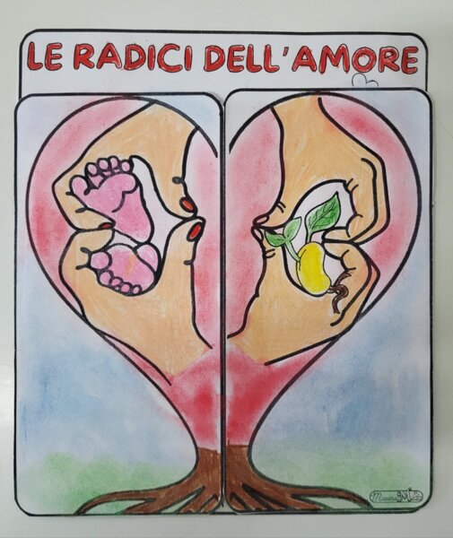 Biglietto per la festa della mamma e filastrocca in rima "Le Radici dell'Amore"